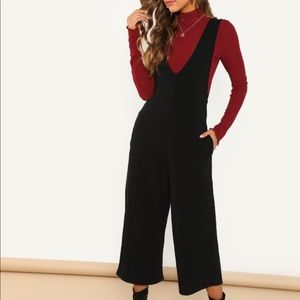 Black casual jumpsuit